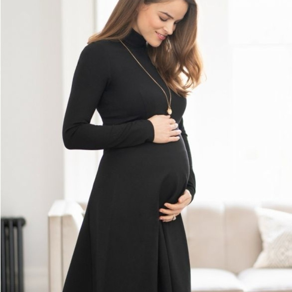 Seraphine Vanessa Black Maternity Dress